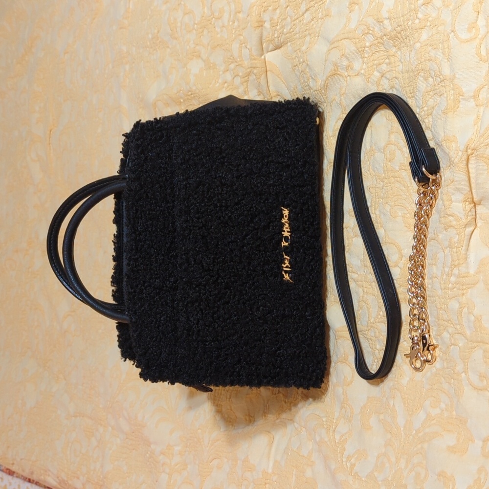 Betsey Johnson Boucle Satchel Like Nee